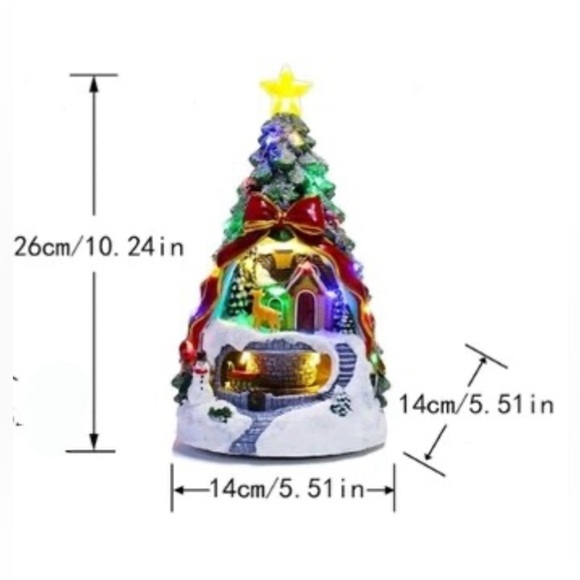 Christmas Village Musical Light-Up Village Revolving Train Decor - Picture 2 of 10